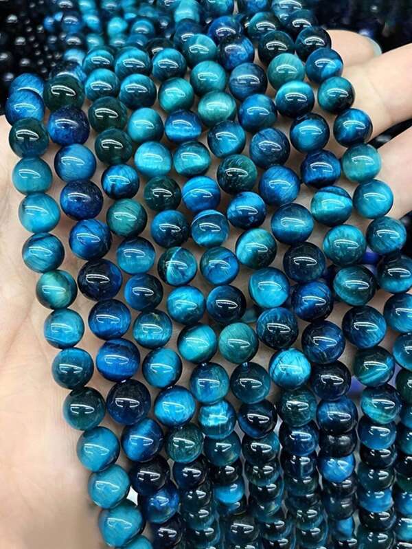 Blauw Tijgeroog Natuursteen Kralen Ronde Losse Ruimte Kraal Voor Sieraden Maken DIY Charm Armbanden Ketting 4/6 /8/10MM