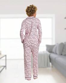 Bebe Womens Pajama Sets - PJ Set For Women - Pajamas For Women Logo - Long Sleeve Pajama Set For Women - Rose Shadow - View 4