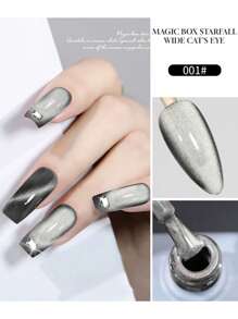 9 Color Options, 12ML Per Bottle, Golden Autumn And Winter Christmas, Aurora, Rainbow Mermaid, Ji Magic Box, Wide Cat's Eye, Cat's Eye Nail Polish Glue, 2025 New Porcelain Gold Popping Nail Polish, Crystal Porcelain White Glass Beads, Cat's Eye Nail Art, Suitable For All Women, Shopping, Dating, Commuting, Home DIY Nail Salon, With LDE Light, Ultraviolet Primer, Cover Glue, Use