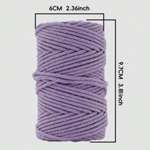 3毫米 x 50米 彩色扭绳，编织绳，适用于墙面装饰、植物吊篮、工艺品、DIY装饰项目 - 彩色 - 查看 6