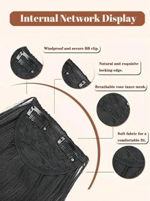Natural Straight Synthetic Bangs High Temperature Fiber Clip-In Full Bangs With Fringe Of Hair 6 Inch Elegant Women's Clip-In Synthetic Hair Bangs With Sideburns - Perfect For Daily Use & Instant Style Upgrade Synthetic Women's Hair Short Straight Bangs Brown Black Red Wig Clip In Hairpieces For Black Heat Resistant Fiber