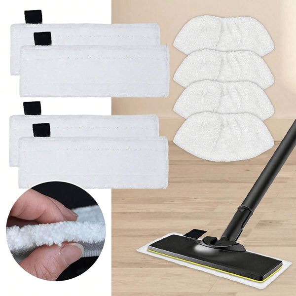3pcs Washable Microfiber Steam Mop Replacement Pads For Karcher SC2, SC3, SC4, SC5 Steam Mop Models