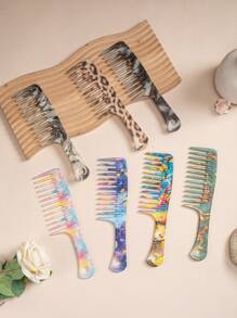 1pc Large Wide-Toothed Hair Comb, Classic Design Essential For Home, Travel & Styling, Suitable For Wet & Dry Hair, Perfect Gift For Friends & Family