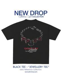 Playera "BRACELET LOVERS" Y2K Graphic Design, T-Shirt Basic, Streetwear. - Blanco - Ver 4