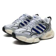 Adidas Zapatillas de running CLIMACOOL VENTO 3.0, zapatillas de running para carretera unisex, con amortiguación, transpirables, cómodas, de moda para el uso diario y casual, IH2281 - Blanco/Azul/Plata/Negro - Ver 2