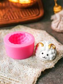 1 pieza Molde de difusor de silicona con diseño de oveja, manualidades de vela y cera aromática para el hogar