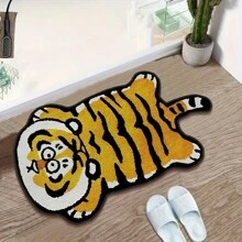 1 件仿羊毛毛绒老虎/粉红猪浴垫，超柔软超细纤维形状防滑垫，浴室地毯，吸水防滑地毯，可机洗，厕所入口门垫，适用于浴室、入口、卧室、客厅，蓬松毛绒冬季装饰，完美作为婚礼、生日、乔迁、圣诞节、新年、情人节礼物母亲节家居浴室装饰户外地毯门垫夏季 - 彩色 - 查看 5