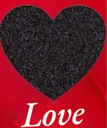 Playera para mujer diseño CORAZON LOVE - Rojo - Ver 2
