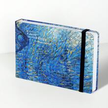 1pc/2pcs,100pages,Bandage Sketchbook,Van Gogh Art Watercolor Sketchbook,160gsm Ultra-Thick Sketch Paper,Small Travel Journal,Marker Pen Sketchbook,Blank Watercolor Paper,Hardcover Notebook,Artist Painting Supplies,Back To School,Back To School,School Supplies