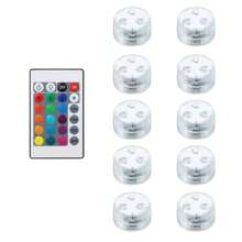 Battery Powered Mini Led Lights With Remote Control, 16 Colors And 4 Color Changing Modes Small Led Lights, Mini Led Lights For Wedding, Party, Table, Home Decor, Crafts, Christmas Decoration, Birthday Decoration, Halloween Lantern Decor