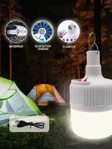 Portable Emergency Lamp Rechargeable LED And USB Portable Hook, Camping Lights - White - View 8