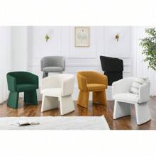 Modern Style Simple And Elegant Chair, White Leisure Chair, Suitable For Dining/Bedroom/Living Room/Reception Desk -Pink,Yifei Store