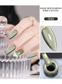 9 Color Options, 12ML Per Bottle, Golden Autumn And Winter Christmas, Aurora, Rainbow Mermaid, Ji Magic Box, Wide Cat's Eye, Cat's Eye Nail Polish Glue, 2025 New Porcelain Gold Popping Nail Polish, Crystal Porcelain White Glass Beads, Cat's Eye Nail Art, Suitable For All Women, Shopping, Dating, Commuting, Home DIY Nail Salon, With LDE Light, Ultraviolet Primer, Cover Glue, Use