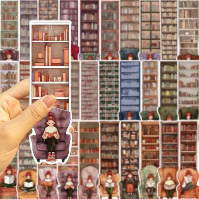 30pcs Bookcase Theme Bookmarks - 30 Styles Assorted Page Markers For DIY Crafts, Reading, And Scrap Booking- Perfect Gift For Book Lovers, Students And Teacherss,School Supplies,Back To School