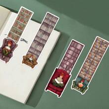 30pcs Bookcase Theme Bookmarks - 30 Styles Assorted Page Markers For DIY Crafts, Reading, And Scrap Booking- Perfect Gift For Book Lovers, Students And Teacherss,School Supplies,Back To School - Multicolor - View 6