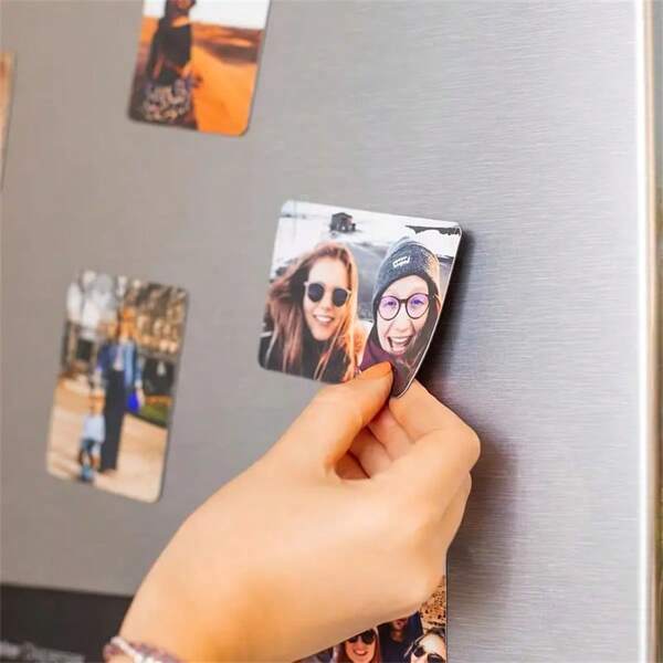 1 pièce Aimant photo magnétique personnalisé, diverses formes, cadeau parfait pour la famille, les amis, les amoureux pour chérir les souvenirs, rafraîchir la maison