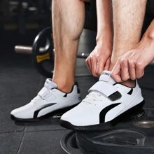 Zapatos de powerlifting (levantamiento de potencia) para sentadillas para hombres, zapatos de competición de levantamiento de pesas para hombres, zapatos de entrenamiento de sentadillas en interiores para hombres - Blanco - Ver 8