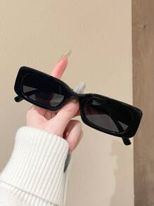 2pcs Retro Square Y2K Style Fashion Glasses, Cute Daily & Beach Fashion For Summer Beach Vacation, Outdoor, Travel Preppy Style For Back To School - 彩色 - 查看 2