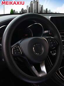 MEIKAXIU 1 pieza Funda para volante de coche sin anillo interior, se ajusta a volantes de 14.5-15 pulgadas, accesorios interiores para coche