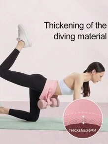 1pc Pink Hip Thrust Training Belt For Dumbbell,Hip Resistance Band With 14cm Width, Hip Pad For Glute Bridge & Butt Exercise, For Dumbbell & Kettlebell Workout, Bow Step & Reverse Squat Gym Accessories, Sport, Gym, Home Exercise, Gym Weights, Weights, Women's Weights