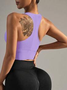 Yefecy Sports Bras For Women High Support, Seamless Padded Racerback Sports Bras For Yoga Gym Running And Workout
