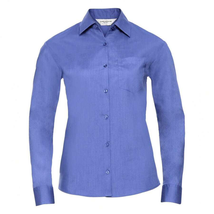 Russell Europe Camicia a maniche lunghe, collezione donna/signora (blu aziendale) - Blu - Visualizzare 1