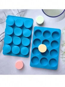2pcs,Round Chocolate Cookie Molds, New Size 12-Cavity Cylinder Chocolate Cover Cookie Silicone Molds For Candy Mini Cakes Jelly Baking - Round silicone mold - View 10
