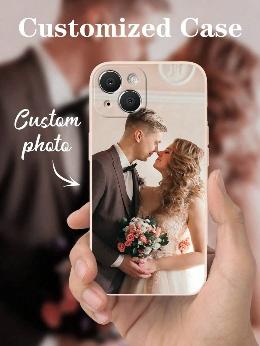 1 个个性化定制手机壳，兼容 iPhone 16/15/14/13/12/11/X/8/7 系列，可以是卡通肖像，时尚，简约，个性，独特，有趣的定制，黑色/白色半透明，减震，防滑，轻便，耐用，握感舒适，送给朋友、家人、圣诞节、新年、生日、情人节、母亲节、父亲节的完美礼物 - 粉色 - 查看 1