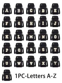 1 Pc Fashionable And Simple Cross-Body Walking Mini Bag, Vertical Coin Purse With Mobile Phone Pocket, Sports Wallet,Phone,Handbag,Shoulder Bag Adjustable Strap Crossbody BagCasual Travel Back To School Gift