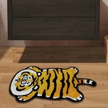 1 件仿羊毛毛绒老虎/粉红猪浴垫，超柔软超细纤维形状防滑垫，浴室地毯，吸水防滑地毯，可机洗，厕所入口门垫，适用于浴室、入口、卧室、客厅，蓬松毛绒冬季装饰，完美作为婚礼、生日、乔迁、圣诞节、新年、情人节礼物母亲节家居浴室装饰户外地毯门垫夏季 - 彩色 - 查看 6