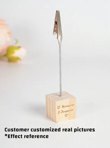 Portabiglietti da visita in legno personalizzato, fermaglio per messaggi a forma di coccodrillo creativo, per decorazione di San Valentino, forniture per feste a casa e cartellini dei tavoli, San Valentino, regali di decorazione di San Valentino, compleanno, laurea, multifunzionale, regolabile, anti-muffa, ornamentale, riutilizzabile, inciso, acciaio inossidabile, elegante, adorabile, di alta qualità, moderno, colorato, carino, confortevole, stile, personalizzato, unico, regali ideali per lui, regali ideali per lei, fidanzato, fidanzata, papà, mamma, famiglia, amici, figlio, figlia, studenti, ufficio, sala da tè, scuola, casa, vita estiva lenta