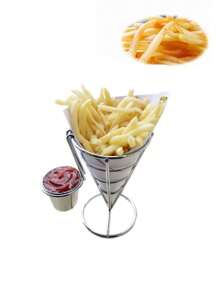 Cone-Shaped French Fries Rack - Perfect For Displaying Fried Chicken & Other Cooked Foods!, Kitchen Storage Utensils, Storage Box, Organizer, Room Decoration, Suitable For Kitchen, Restaurant, Party, Camping, Gathering, Gift For Friends, Family Gift - Multicolor - View 10