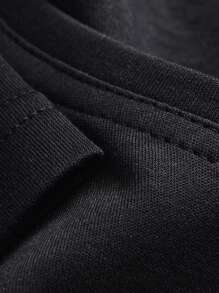 Lulu's wish Camiseta de moda nueva para niños pequeños, camiseta negra de manga corta con estampado de rock para niños