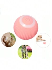 1粉色，猫/狗爱好者礼物和狗/猫妈妈爱宠用品猫/狗爱好者礼物和狗/猫妈妈爱宠重力电动充电猫爱好者和猫妈妈爱玩具球自娱自乐神器 - 粉色 - 查看 4