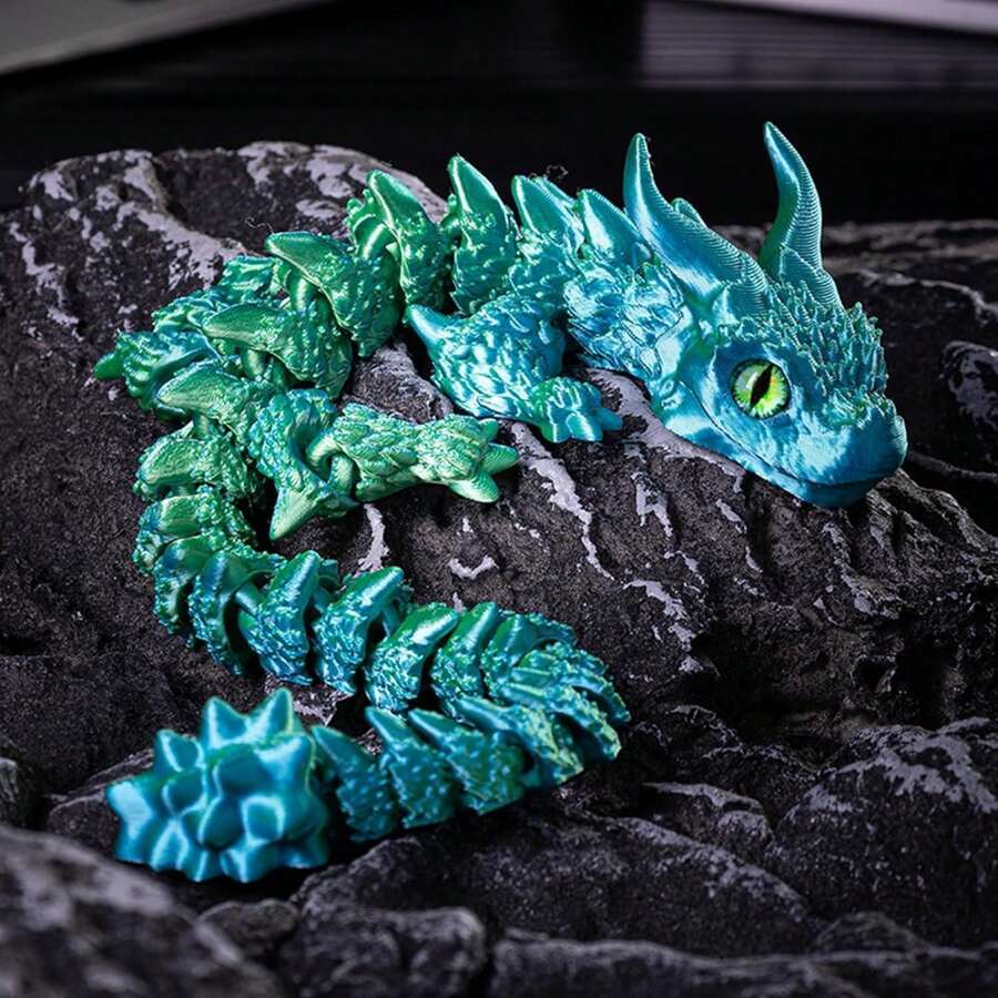 3d printed dragon flexible 3d printed fidget toys cool articulated