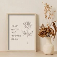 1pc,Custom Quote Printing,Personalized Printing,Custom Printed Wall Art,Typewriter Printing,Printed Wall Art,Custom Motivational Quote,Personalized Custom Poster,Minimalist Style,Custom Florals,Best Gift,Unframed Gifts Birthday Graduation
