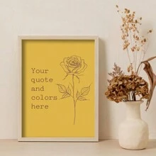 1pc,Custom Quote Printing,Personalized Printing,Custom Printed Wall Art,Typewriter Printing,Printed Wall Art,Custom Motivational Quote,Personalized Custom Poster,Minimalist Style,Custom Florals,Best Gift,Unframed Gifts Birthday Graduation