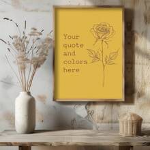1pc,Custom Quote Printing,Personalized Printing,Custom Printed Wall Art,Typewriter Printing,Printed Wall Art,Custom Motivational Quote,Personalized Custom Poster,Minimalist Style,Custom Florals,Best Gift,Unframed Gifts Birthday Graduation