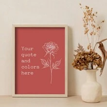 1pc,Custom Quote Printing,Personalized Printing,Custom Printed Wall Art,Typewriter Printing,Printed Wall Art,Custom Motivational Quote,Personalized Custom Poster,Minimalist Style,Custom Florals,Best Gift,Unframed Gifts Birthday Graduation