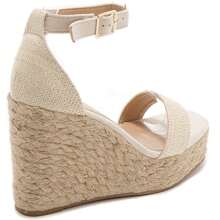 Sandalias de cuña casuales, versátiles y sencillas de verano - Beis - Ver 3