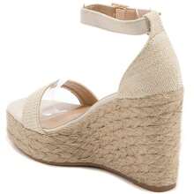 Sandalias de cuña casuales, versátiles y sencillas de verano - Beis - Ver 2
