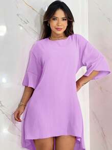 MULLET DRESS - Dusty Purple - View 3