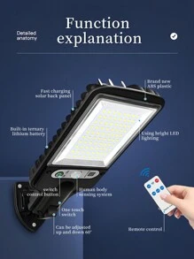 1/2/4/6/8 PCS Solar Wall Light, Outdoor Super Bright 60LED Solar Motion Sensor Wall Light, 3 Lighting Modes, Solar Panel Powered Garden Security Street Garden Light