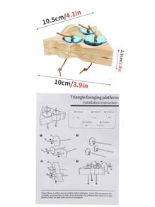 1pc Hanging Bird Cage Small Pet Foraging Station, Developing Intelligence Bird Standing Chew Toy, Suitable For Various Bird Cage Decoration & Toys - Multicolor - View 11