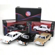 Modelo de coche antiguo de escala 1:36 con puerta doble con cabeza de tigre, fundido a troquel - Decoración del hogar, adorno de escritorio, pasatiempo de coleccionista, regalo de cumpleaños, regalo de Pascua, regalo festivo, presente