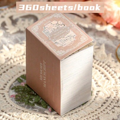 360 peças de folhas de papel de colagem floral botânica vintage grossas, material de artesanato para scrapbook, diário, moldura de foto faça você mesmo