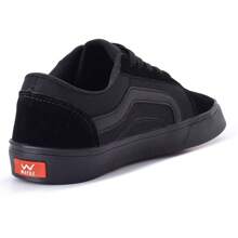 Tenis Wayke old Sckool Casual, Leve, Macio e Confortavel - Preto - Visão 4