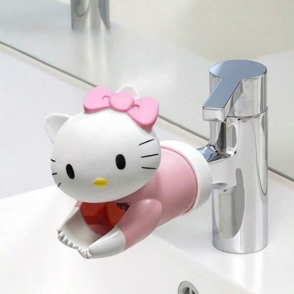 Sanrio 1 pezzo Estensore per rubinetto carino con Hello Kitty, My Melody, Kuromi - Facile da installare, senza bisogno di alimentazione, accessorio da bagno a tema cartone animato, regalo, decorazione bagno, decorazione autunnale, articoli per il ritorno a scuola