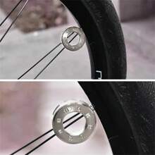 Bộ dụng cụ 8 trong 1 gồm cờ lê nan hoa và dụng cụ chỉnh bánh xe đạp leo núi bằng thép crom molypden. - Bạc - Xem 2