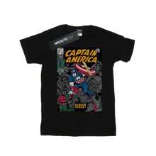 Marvel Koszulka męska z okładką wydania albumu Captain America (czarna)